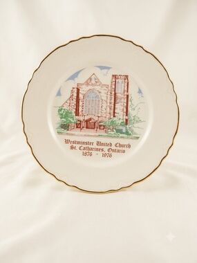Vintage Westminster United Church Commemorative Plate (St. Catharines, Ontario)
